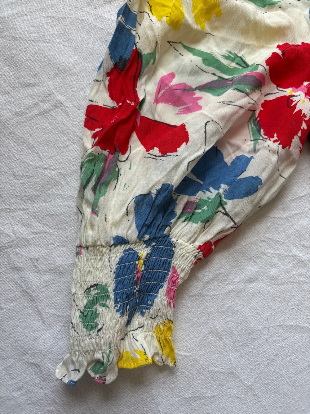 RIXO Target Floral Mock Neck Cascade Ruffle Short Sleeve Midi Dress SZ 6 - Picture 5 of 16